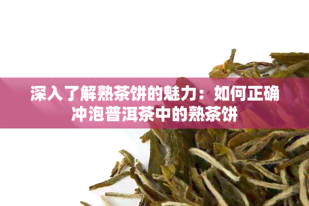 深入了解熟茶饼的魅力：如何正确冲泡普洱茶中的熟茶饼