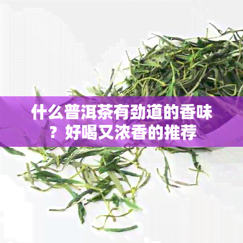 什么普洱茶有劲道的香味？好喝又浓香的推荐