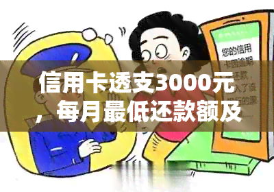 信用卡透支3000元，每月更低还款额及其利息计算方法详解