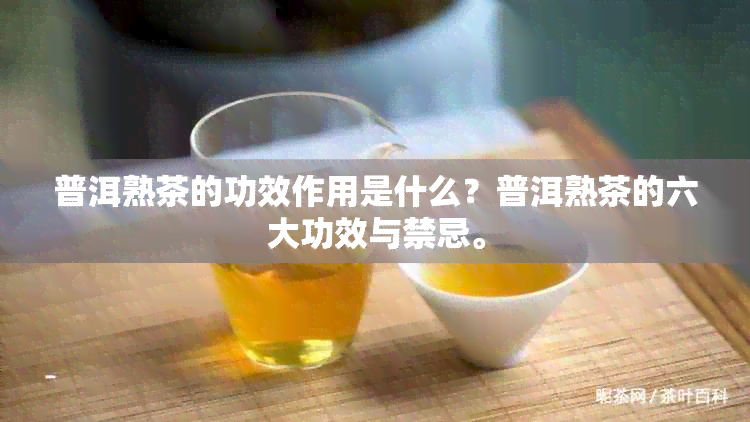 普洱熟茶的功效作用是什么？普洱熟茶的六大功效与禁忌。