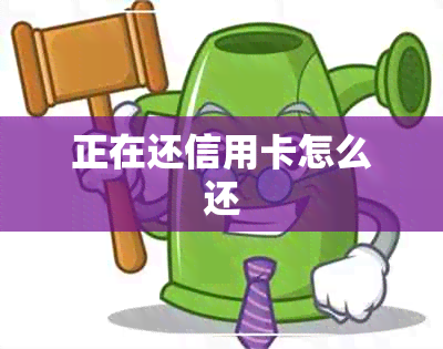 正在还信用卡怎么还