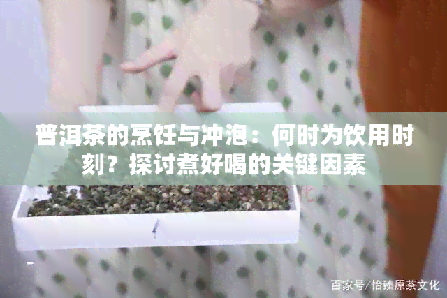 普洱茶的烹饪与冲泡：何时为饮用时刻？探讨煮好喝的关键因素