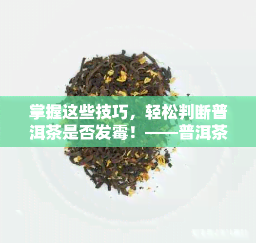 掌握这些技巧，轻松判断普洱茶是否发霉！——普洱茶品鉴知识