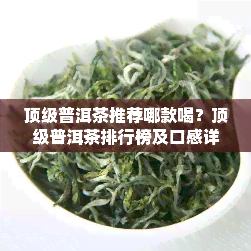 顶级普洱茶推荐哪款喝？顶级普洱茶排行榜及口感详解