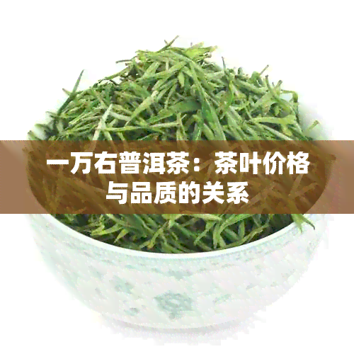 一万右普洱茶：茶叶价格与品质的关系