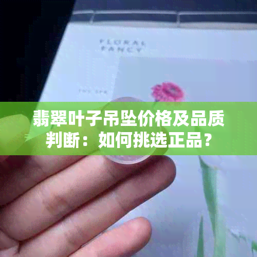 翡翠叶子吊坠价格及品质判断：如何挑选正品？