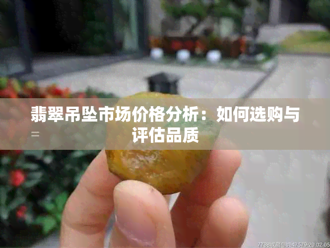 翡翠吊坠市场价格分析：如何选购与评估品质