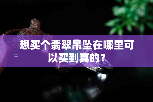 想买个翡翠吊坠在哪里可以买到真的？