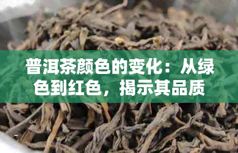 普洱茶颜色的变化：从绿色到红色，揭示其品质和年份的秘密