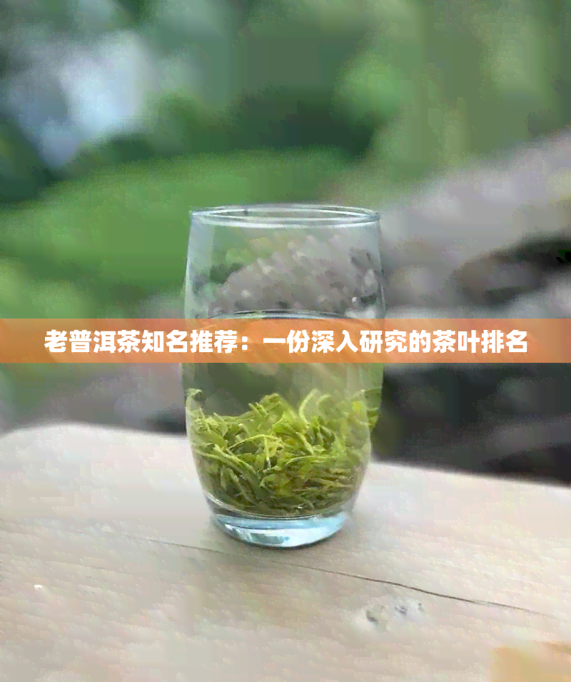 老普洱茶知名推荐：一份深入研究的茶叶排名