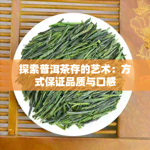 探索普洱茶存的艺术：方式保证品质与口感