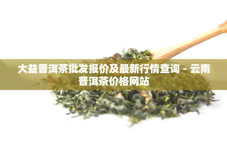 大益普洱茶批发报价及最新行情查询 - 云南普洱茶价格网站