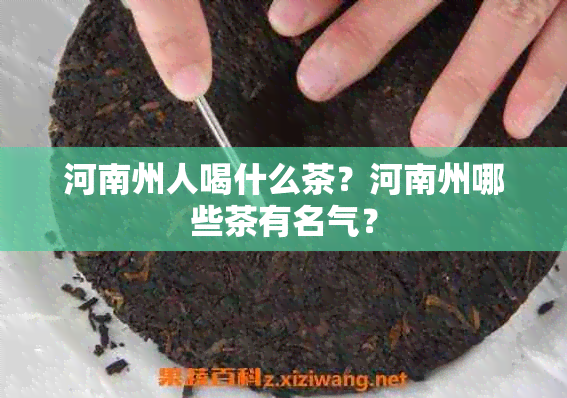 河南州人喝什么茶？河南州哪些茶有名气？