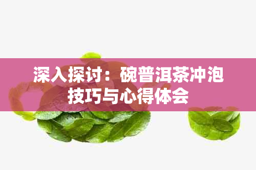 深入探讨：碗普洱茶冲泡技巧与心得体会