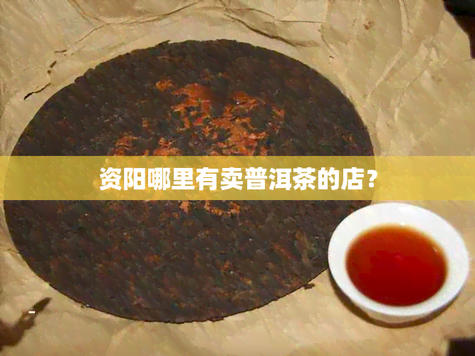 资阳哪里有卖普洱茶的店？