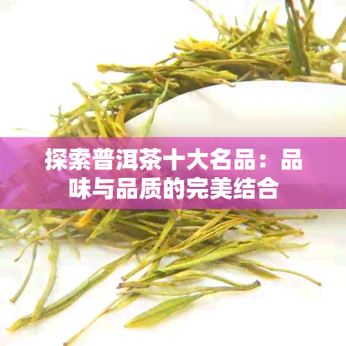 探索普洱茶十大名品：品味与品质的完美结合