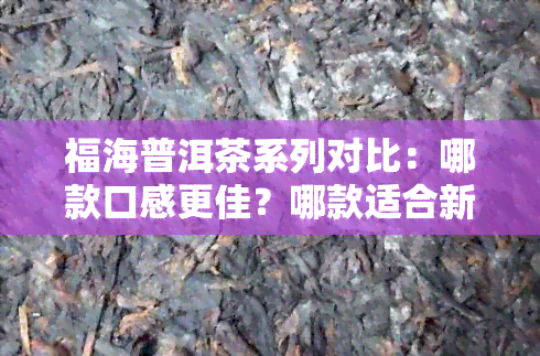 福海普洱茶系列对比：哪款口感更佳？哪款适合新手？哪款具有收藏价值？