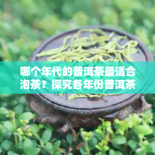 哪个年代的普洱茶最适合泡茶？探究各年份普洱茶的特点与泡法