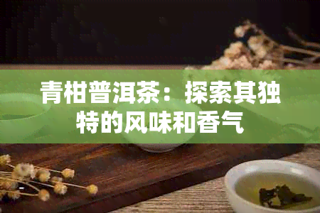 青柑普洱茶：探索其独特的风味和香气