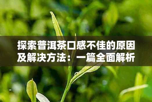 探索普洱茶口感不佳的原因及解决方法：一篇全面解析