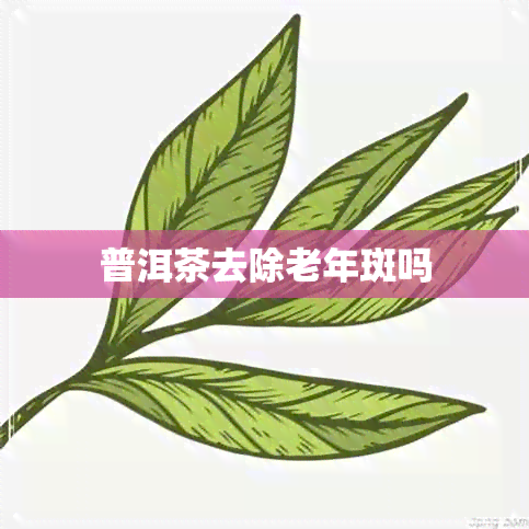 普洱茶去除老年斑吗