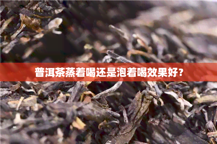 普洱茶蒸着喝还是泡着喝效果好？