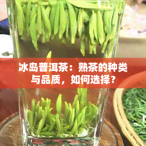 冰岛普洱茶：熟茶的种类与品质，如何选择？