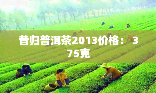 昔归普洱茶2013价格： 375克