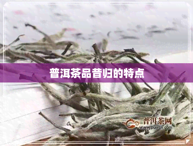 普洱茶品昔归的特点