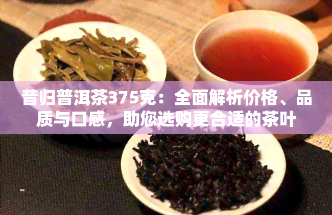 昔归普洱茶375克：全面解析价格、品质与口感，助您选购更合适的茶叶