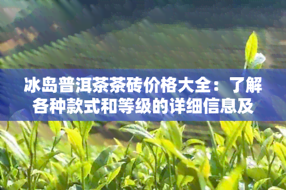 冰岛普洱茶茶砖价格大全：了解各种款式和等级的详细信息及价格参考