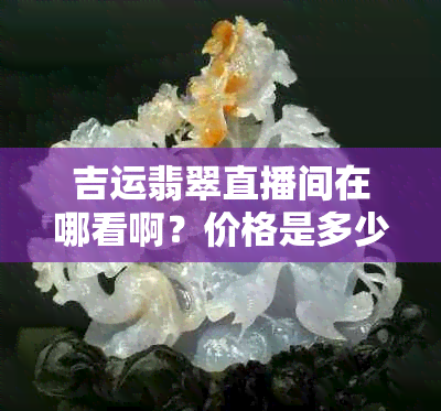 吉运翡翠直播间在哪看啊？价格是多少？