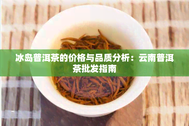 冰岛普洱茶的价格与品质分析：云南普洱茶批发指南