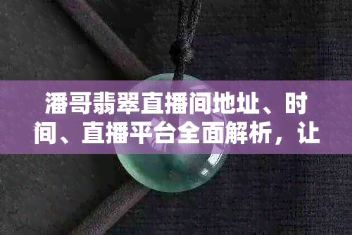 潘哥翡翠直播间地址、时间、直播平台全面解析，让你一目了然！