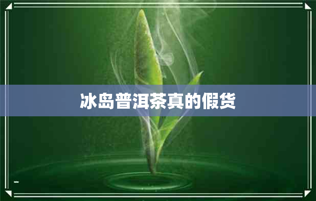 冰岛普洱茶真的假货