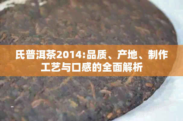 氏普洱茶2014:品质、产地、制作工艺与口感的全面解析