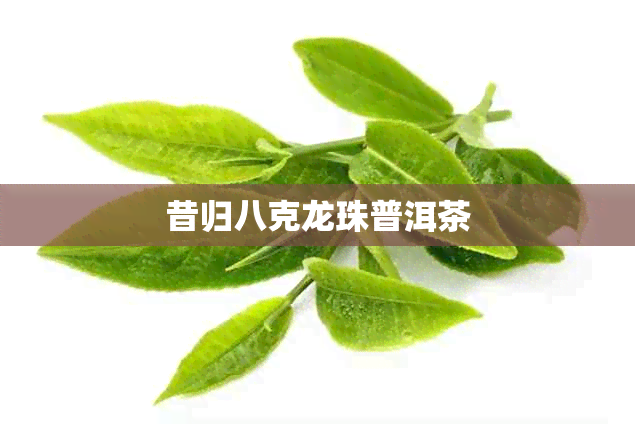 昔归八克龙珠普洱茶