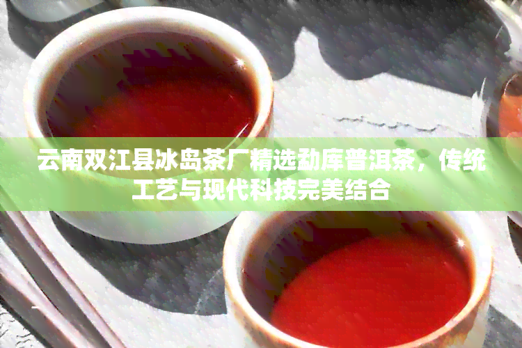 云南双江县冰岛茶厂精选勐库普洱茶，传统工艺与现代科技完美结合