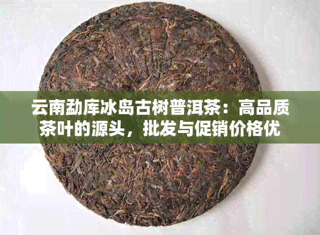 云南勐库冰岛古树普洱茶：高品质茶叶的源头，批发与促销价格优