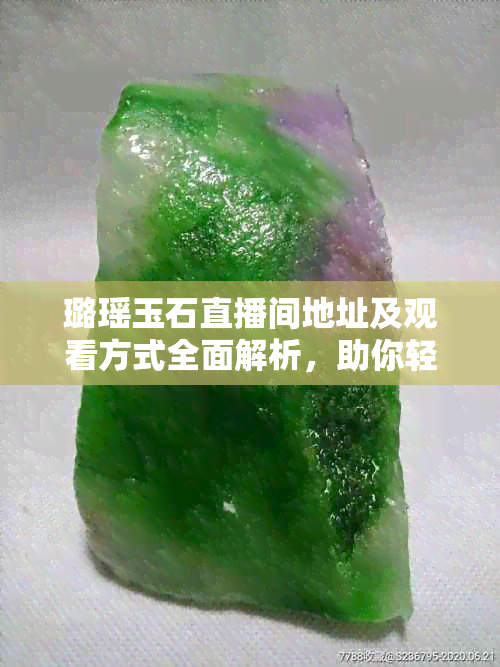 璐瑶玉石直播间地址及观看方式全面解析，助你轻松畅享直播盛宴！