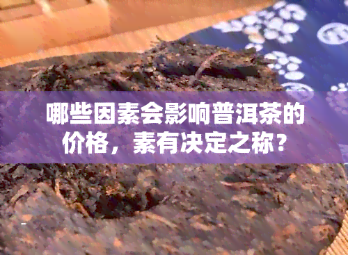 哪些因素会影响普洱茶的价格，素有决定之称？