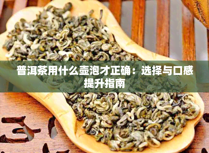 普洱茶用什么壶泡才正确：选择与口感提升指南