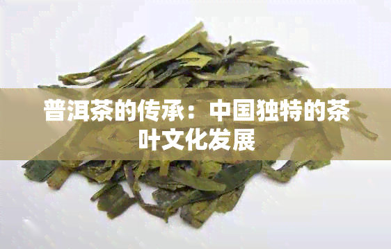 普洱茶的传承：中国独特的茶叶文化发展