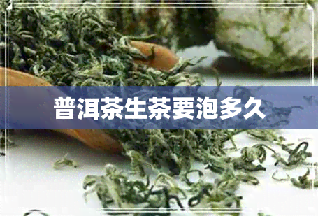 普洱茶生茶要泡多久