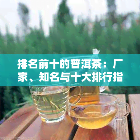 排名前十的普洱茶：厂家、知名与十大排行指南