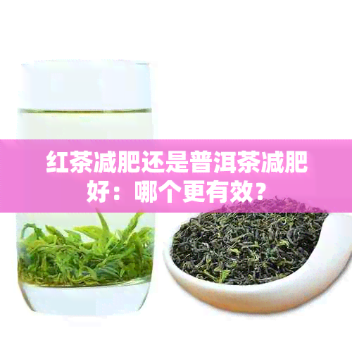 红茶减肥还是普洱茶减肥好：哪个更有效？