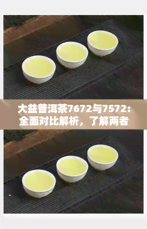 大益普洱茶7672与7572:全面对比解析，了解两者差异及选择建议