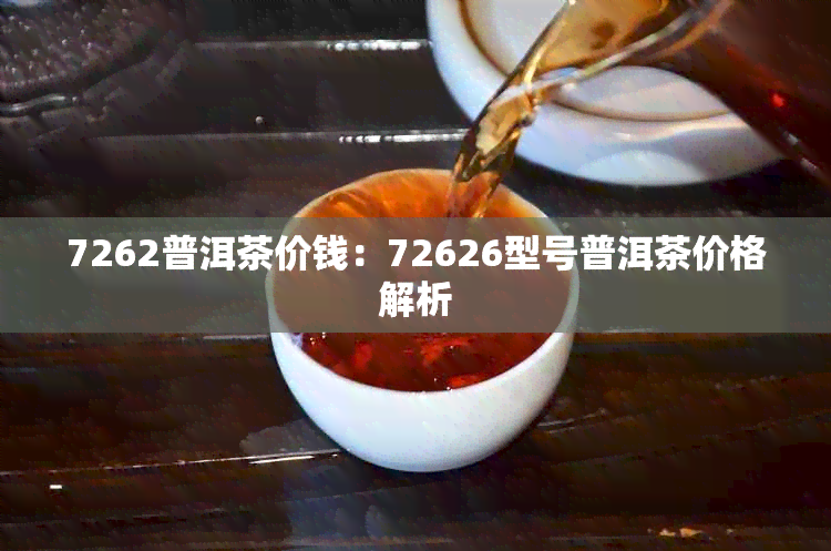 7262普洱茶价钱：72626型号普洱茶价格解析