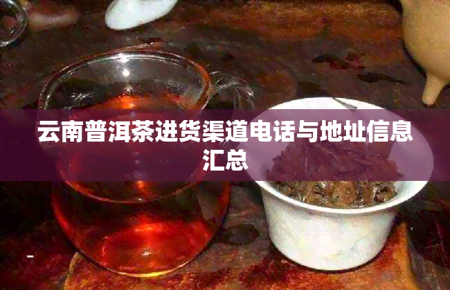 云南普洱茶进货渠道电话与地址信息汇总