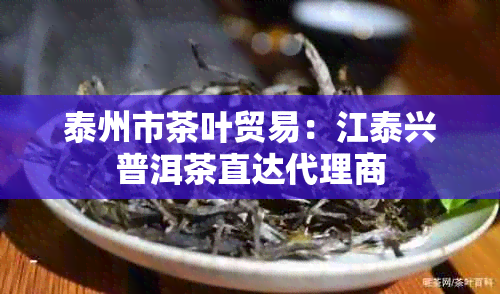 泰州市茶叶贸易：江泰兴普洱茶直达代理商